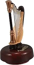 Harp Music Box Creative Lyre Ornament for Home and Office Decor Unique Classical Design for Birthdays Weddings and Festive Romantic Melodies and Artistic Craftsmanship