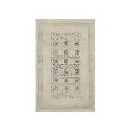 2'x3'1" White Thick and Plush Modern Lori Buft Wool Hand Knotted Mat Rug G91322