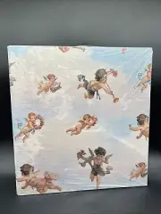 Vintage Michelangelo Style Cherub Binder 3 Ring School Photo Album Scrapbook