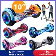 10" Electric Hoverboard Bluetooth Speaker LED Light Self Balancing Board UL