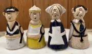 GILL TILLEY CLAY CANDLE SNUFFERS POTTERY OF WALES - 4 FIGURES-Sold Individually