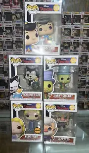 Funko Pop Disney Pinocchio Complete Set Of 5 WITH FREE POP PROTECTORS! Chase