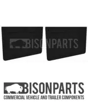 *FITS FORD LUTON TRANSIT PLAIN BLACK RUBBER MUDFLAP 22" X 12" BP83-105 PKT2