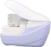 Baxnore Stapleless Stapler, 4 Page Capacity Hand Press Crimper, Purple Paper Binding Machine, Needleless Stapling Tool for Office School 2x1x2in