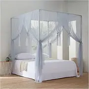 Mosquito Net Universal Hanging Mosquito Net for Bed Indoor Outdoor Boys and Girls Adults Camping Interior Decoration (Color : Grey, Size : 2.0X2.2m)