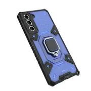 2PCS Shockproof Case for Samsung A72 5G Transparent Ring Stand Phone Cover for Galaxy A72 5G Capa Coque Funda - Blue Samsung A72 5G