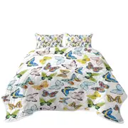 Multi Pattern and Colors Butterflies Coverlet