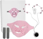 Face Mask Massager, 3D Magnetic Vibration Massage Facial Acupuncture Points Mask SPA, Beauty Facial Mask for Skin Rejuvenation Shrink Pores Improve Oily Skin