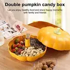 Multi-compartment Snack Box Serving Container for Fruits Pumpkin Holder with Lid