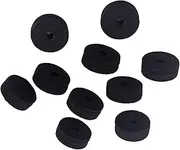 Mikinona 10pcs Felt Washers for Guitar Strap Buttons Cymbal Stand Felt Washers Soft Pads for Crash Cymbals