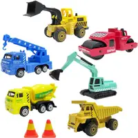 在飛比找momo購物網優惠-【TDL】工程車玩具組玩具車小汽車模型玩具組6入 93756