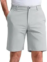 [JEShifangjiusu] Men's 7 Inch Inseam Casual Golf Shorts with Multifunctional Pockets Stretch Lightweight Straight Short Summer Thin Section Shorts