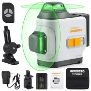 Cross Line Self-leveling Laser Level, 2 x 360 Horizontal/Vertical Green Beam,...