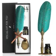vangoal feather pen and ink set glittering quill pen set antique calligraphy d