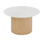 Modern Furniture BLANCHE Coffee Table 90cm - Terrazzo Stone