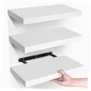 Floating Shelves Wall Shelf Set of 3, Hanging Shelf with 15.6 Inch White
