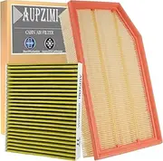 Engine & Cabin Air Filter with Activated Carbon for Jeep Wrangler 2.0L/3.6L (2018-2024), Gladiator 3.6L (2020-2023), 5-layer Air Filter Replace 68301863AA & 68257030AA