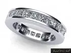 Natural 3.40Ct Diamond Channel Set Eternity Anniversary Band Ring 10k Gold H SI2