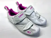 Giro Facet Women's Triathlon Cycling Shoe White/Rhodamine 39