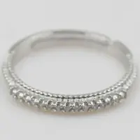 在飛比找樂天市場購物網優惠-925純銀戒指 鑲鑽銀飾-拉鍊造型獨特時尚韓國流行母親節生日
