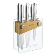 6pc Avanti Tempo Knife Block Set/German Stainless Steel/Chef/Kitchen Knives