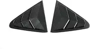 Carbon Fiber ABS Rear Window Louvers Shutters Blinds Cover Trim Compatible For Subaru Crosstrek 2024