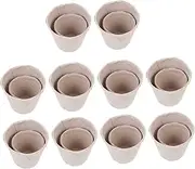 IWOWHERO Nursery Pots for Plants 100pcs Paper Mache Mud Flower Pots Germination Cups Direct Transplant Hydrating Breathable High Survival Rate