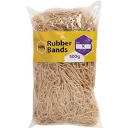 Marbig Rubber Bands Size No.19 500g Pack 20 BULK