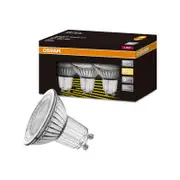 Osram GU10 LED 650lm Warm White 7W Downlight Globe - 3 Pack
