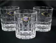 Whiskey Tumbler set of 6 Vodka Water Wine Glasses 10 oz Bohemia Czech Crystal