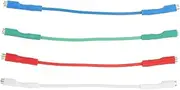 BRIGHTFUFU 4pcs Gramophone Sound Lead Wires Lead Wire Holder Record Player Cables Colorful Made of Oxygen Materials