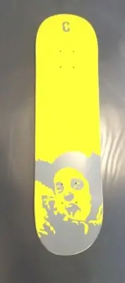 BANKSY Official Clown SKATEBOARD Skate Deck Manifesto Florescent Yellow Sz 8