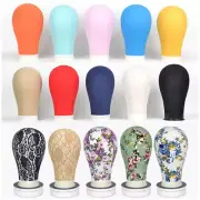 Canvas Block Mannequin Manikin Head for Training Wig Making Styling Display