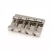 KD By AxLabs Vintage-Style Bass Bridge - 5-Screw, 4-String - Nickel