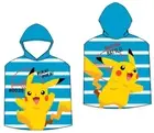 Pokemon Pikachu Poncho 55x110cm Hooded Bath Poncho Beach Towel