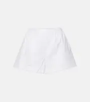 [Versace] Versace Sangallo embroidered cotton poplin shorts AU 16 white