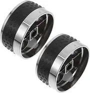 SUPVOX 2pcs BBQ Grill Knob Grills Heater Oven Burner Knobs for Electric Stove Gas Stove Knobs Replacements Gas Griddle Knobs Universal Mechanical Timer Knob Universal BBQ Knobs Abs