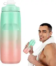 Exercise Water Bottle,750ml Gradient Color Biking Water Bottle | Leakproof Drink Cup, Portable Fast Drinking Nozzle, Gym Supplies For Running Hiking