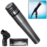 Dynamic Cardioid Instrument Microphone Guitar Amp Mic w/ Heavy Duty Clip & Case