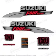 Fits Suzuki 150hp FourStroke Outboard Engine Decal Kit DF150