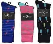 MARC ECKO Men's Sox 10-13 Shoe Size 6-12 Sharks Flamingos Cigarette Lighters NWT