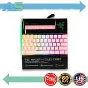 Razer PBT Keycap + Coiled Cable Upgrade Set for Keyboards - Quartz Pink