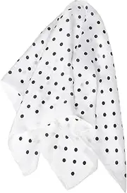 [LIFKOME] 1Pc Breathable Printed Silk Scarf for Women Stylish Square Kerchief Lightweight Fashionable Design for Parties Weddings Travel Workmanship Printing