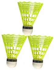 3pc Yellow Training Badminton Balls - Badminton Feather Shuttlecocks Good