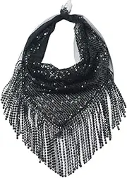 [generic] Bandana Head Scarf for Women Bachelorette Party Turbans Head Scarf Blingbling Rhinestones Head Wrap Scarf