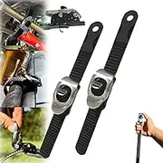 Adjustable Metal Grip Lock Straps – Reusable Ratchet Straps, Connectable & Multi-Purpose for Securing Anything(2Pcs)
