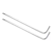 2pcs L-Handle Ball End Hex Key 3/16" SAE L-Shape Wrench 40cr Hand Tools