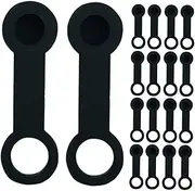 Cabilock 25Pcs Rubber Grease Fitting Caps for Brake Bleeder Valves Durable Dust Protection for Brake Pumps Fit for Various Car Models Quick Installation Essential