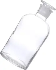 GANAZONO 1Pc Glass Reagent Bottle with Scale Small Mouth Chemical Laboratory Glass Bottle for Accurate Measurements for Scientific Experiments and Chemical Storage