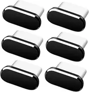 HOUDERCO 6Pcs USB C Plugs Dustproof Charging Port Covers Compatible with Any Type C Smartphone Easy Installation Pocket Friendly Design